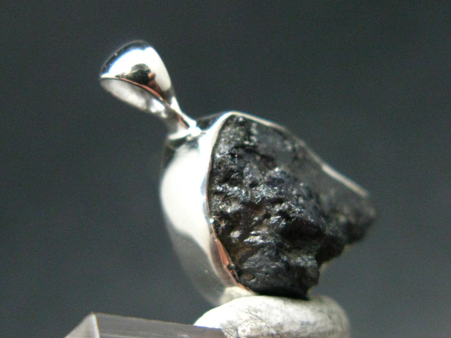 Alexandrite Chrysoberyl Crystal Silver Pendant From Zimbabwe - 0.8" - 1.79 Grams