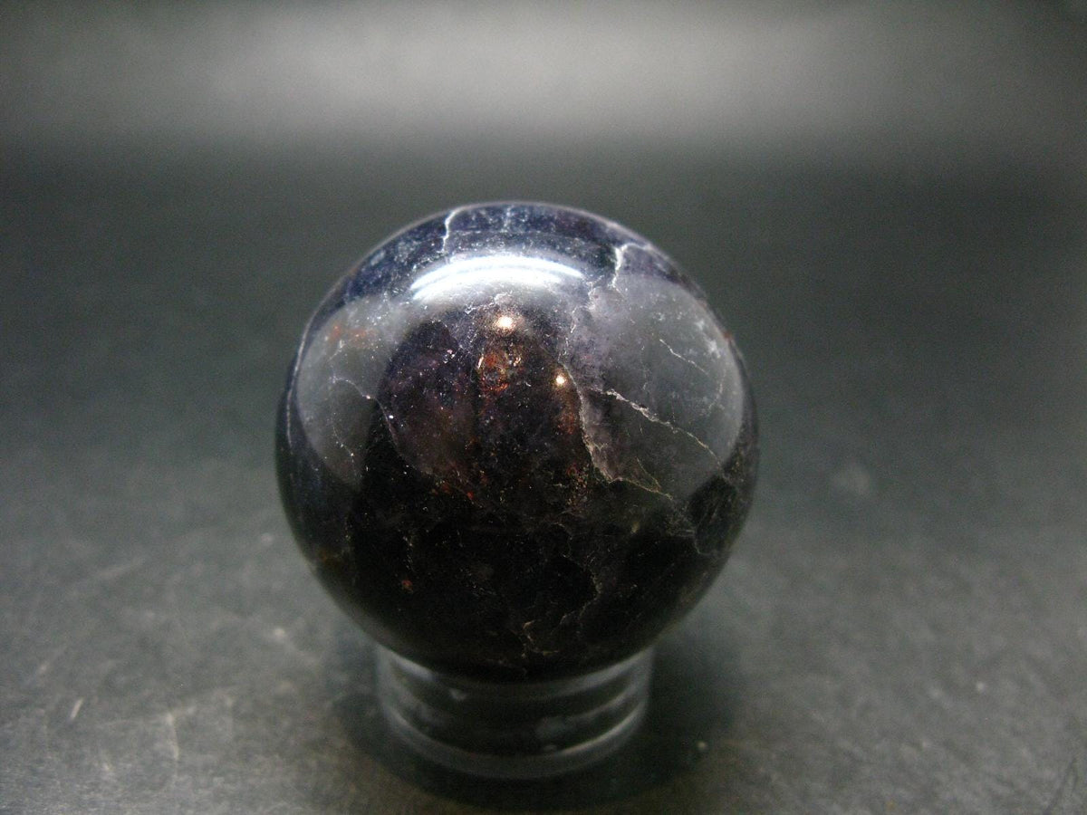 Rare Iolite Cordierite Sphere from Tanzania - 160 Grams - 1.9"