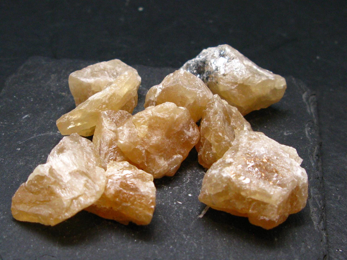 Rare Lot Of 10 Scheelite Crystals from China - 136.84 Grams
