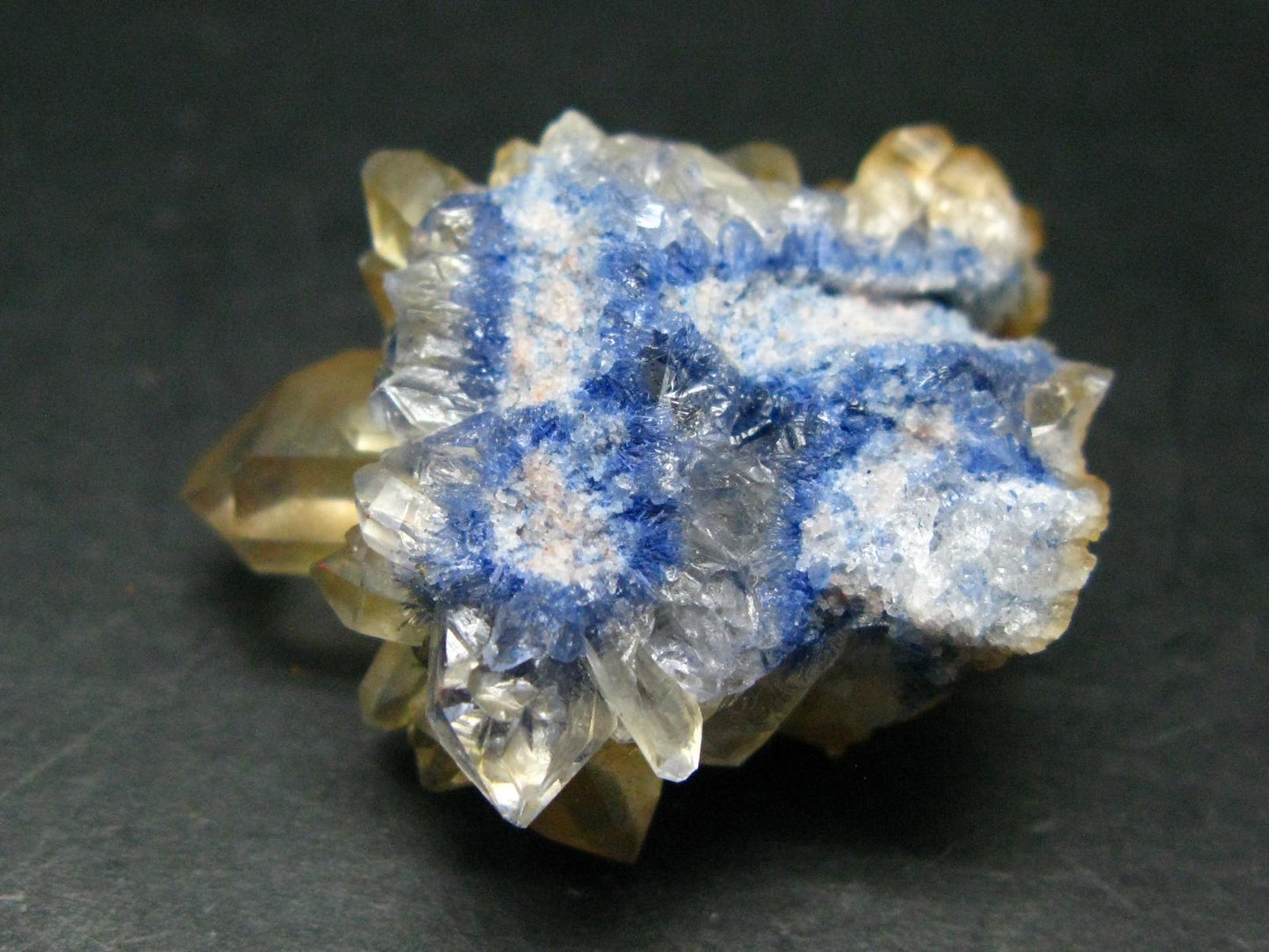 Dumortierite In Quartz Inclusion Cluster From Brazil - 1.5" - 14.70 Grams