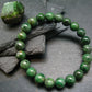 Green Garnet Tsavorite Genuine Bracelet ~ 7 Inches ~ 9mm Round Beads