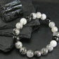 Tourmalinated Quartz w/ Black Tourmaline Genuine Bracelet ~ 7 Inches ~ 10mm Round Beads