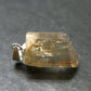 Golden Scapolite Silver Pendant From Tanzania - 0.9" - 2.58 Grams