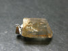 Golden Scapolite Silver Pendant From Tanzania - 0.9" - 2.58 Grams
