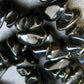 Set of Three Black Tourmaline Schorl Free Form Bead Necklace from Brazil - 17.5"