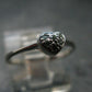 Genuine Alexandrite Gem Silver Ring From Russia - Size 5.5 - 1.12 Grams