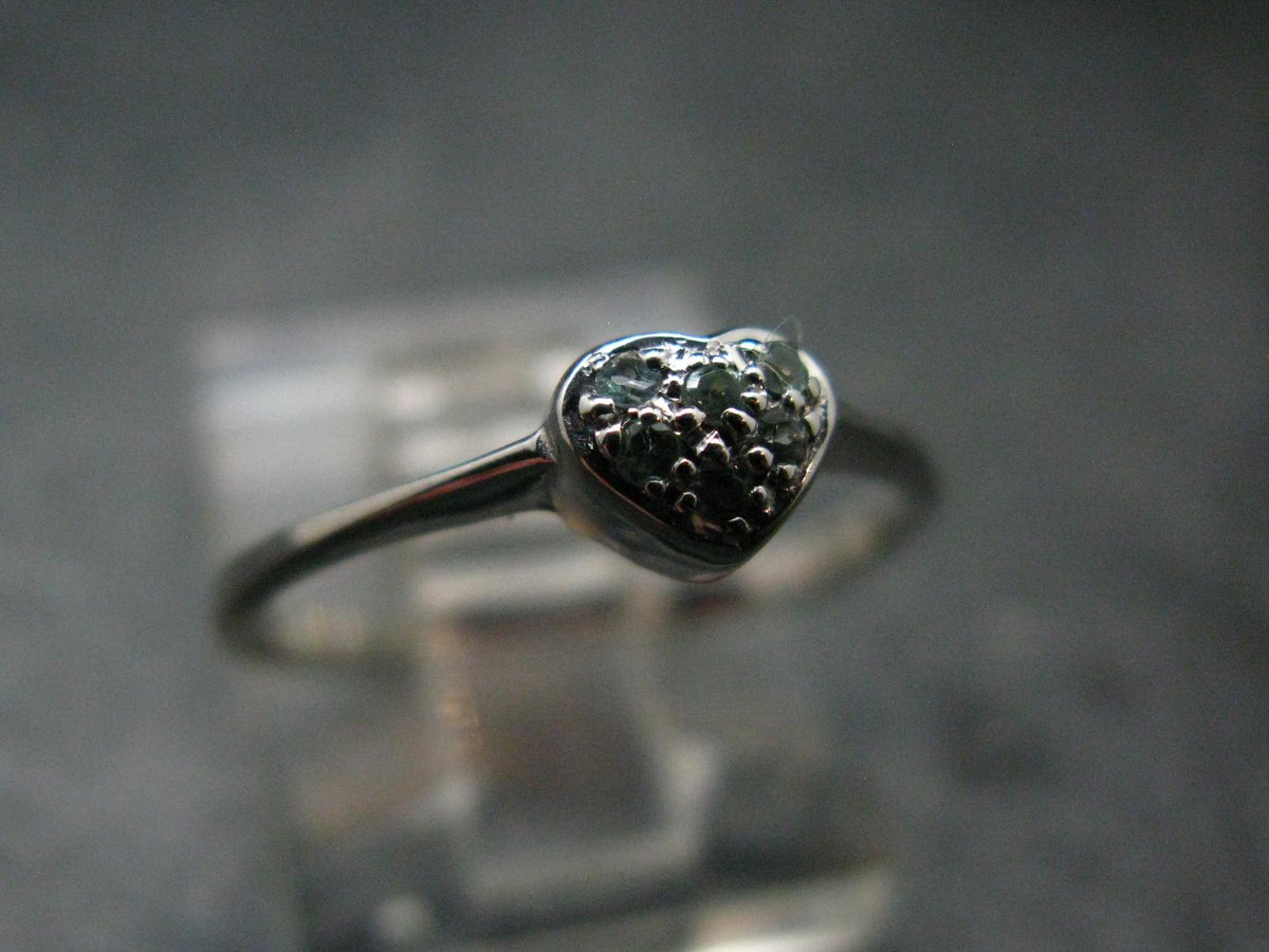 Genuine Alexandrite Gem Silver Ring From Russia - Size 5.5 - 1.12 Grams