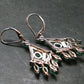 Gem Emerald Faceted Silver Earrings From Colombia - 4.77 Grams Total