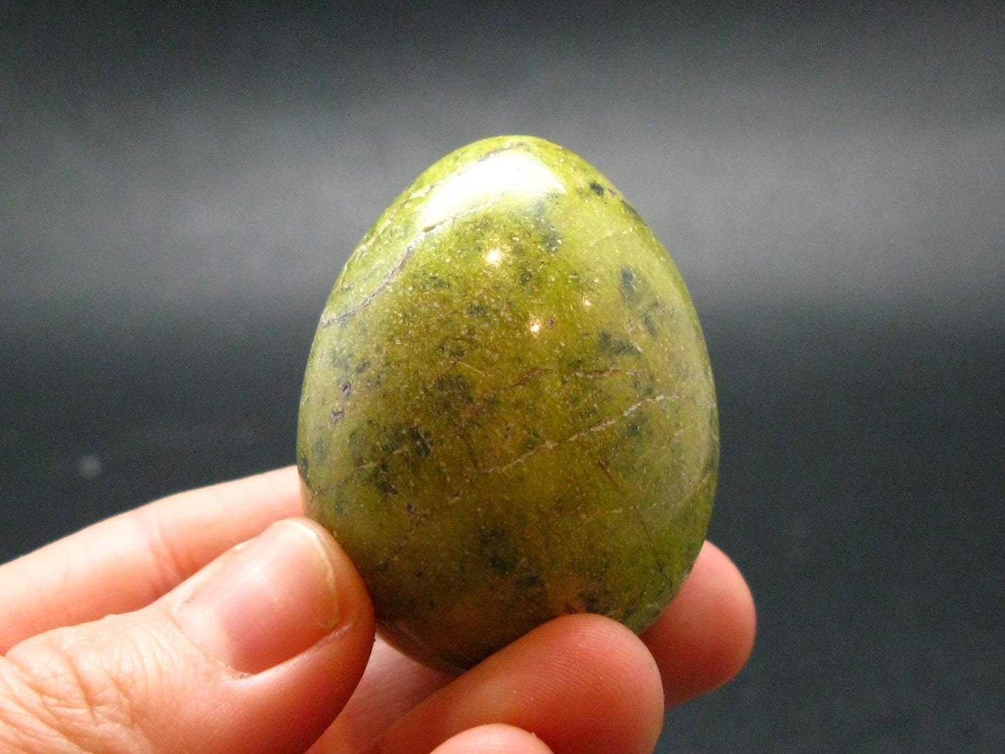 Rare Atlantasite Stichtite + Serpentine Egg from Australia - 1.8"