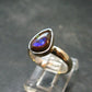 Ammolite Amolite Sterling Silver Ring From Canada - 2.48 Grams - Size 6