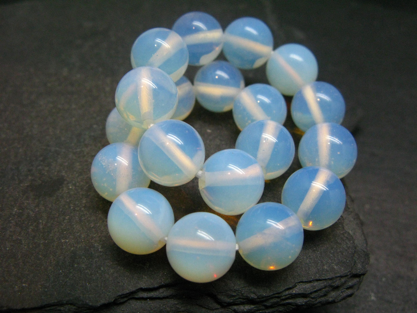 Opalite Genuine Bracelet ~ 7 Inches ~ 10mm Round Beads