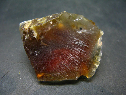 Rare Large Blue Amber Raw Piece Fluorescent From Indonesia - 1.5" - 7.61 Grams