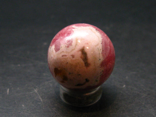 Rhodochrosite Sphere Ball from Argentina - 0.9" - 25.50 Grams