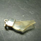 Gem Libyan Desert Glass Tektite Free Form Pendant Sterling Silver from Libya - 1.3" - 2.05 Grams