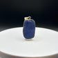 Raw Azurite Silver Amulet | Deep Blue Crystal