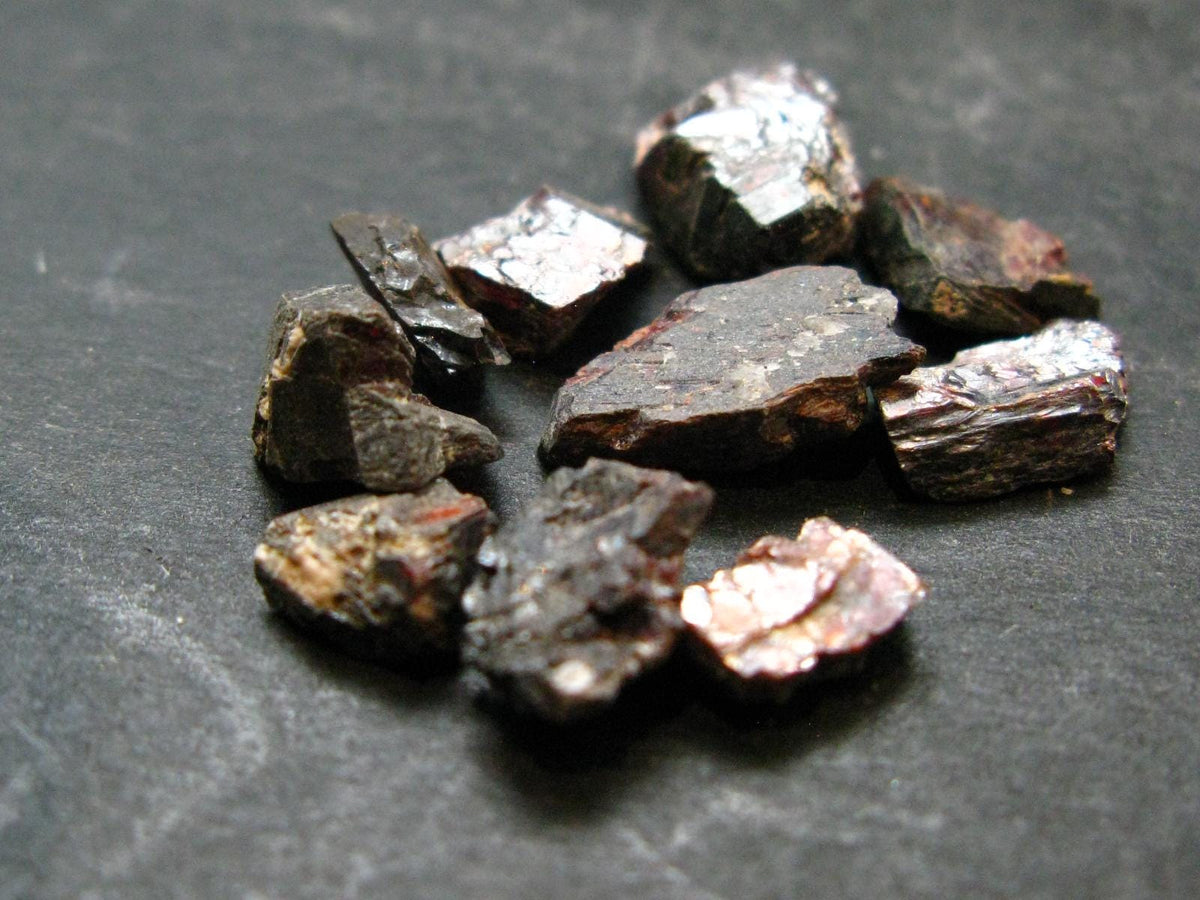 Lot of 10 Mangano Tantalite Crystals From Brazil - 13.0 Grams