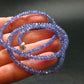 Gem Tanzanite Zoisite Necklace Beads From Tanzania - 17" - 12.12 Grams