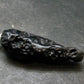 Tibetan Black Tektite Silver Pendant From Tibet - 2.2" - 11.67 Grams