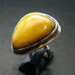 Natural Baltic Amber 925 Silver Ring - Size 10.25