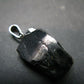Unpolished Elite Shungite Silver Pendant from Russia - 1.1" - 2.71 Grams