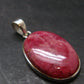 Vivid Juice Carmine Red Gem Rhodonite Silver Pendant From Brazil - 1.6" - 8.8 Grams
