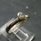 Cute Gem Moldavite Sterling Silver Ring From Czech Republic - Size 5.5 - 1.6 Grams