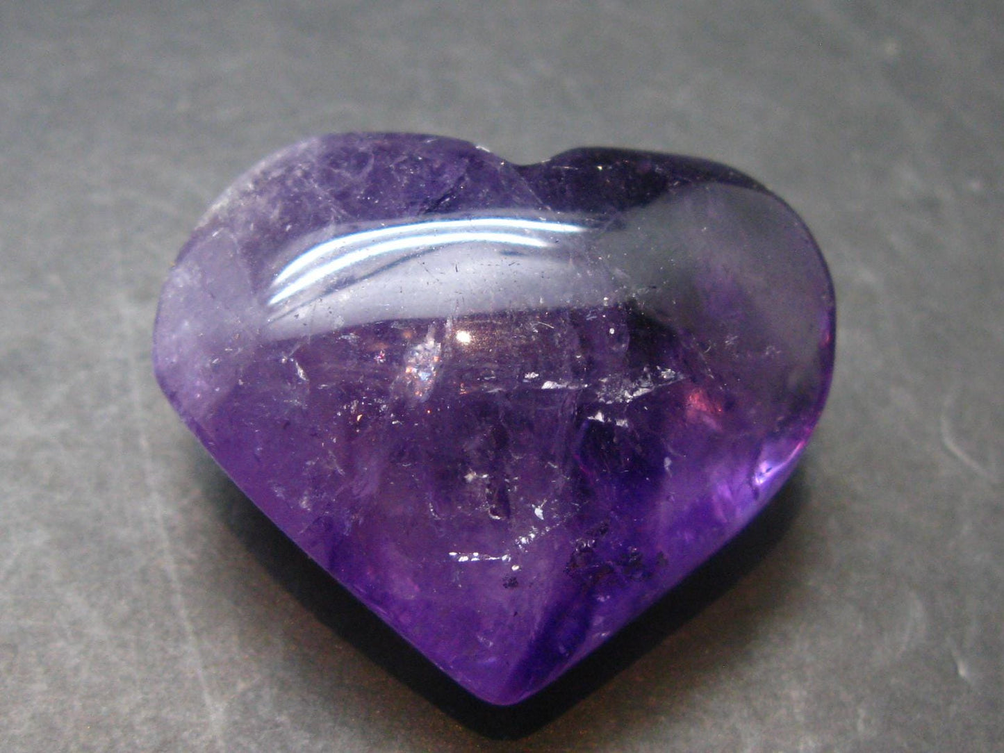 Amazing Natural Amethyst Puffed Heart Shaped from Brazil - 1.1"