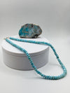 Blue Larimar Bead Necklace Natural Gemstone Necklace Ocean Style Jewelry Gift