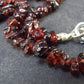 Love and Passion!! Lot of 3 Natural Red Garnet Tumbled Bead Necklaces - 18" Each