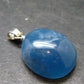 Lemurian Aquatine Blue Calcite Silver Pendant from Argentina - 1.1" - 5.44 Grams