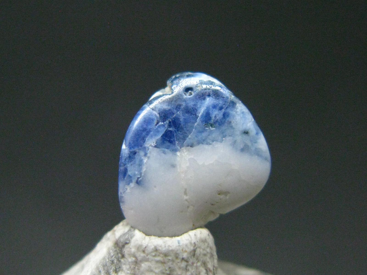 Gem Benitoite Polished Stone From California - 0.84 Carats - 8x7mm
