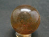 Beautiful Gold Aura Quartz Crystal Sphere Ball From Brazil - 1.1" - 26.8 Grams