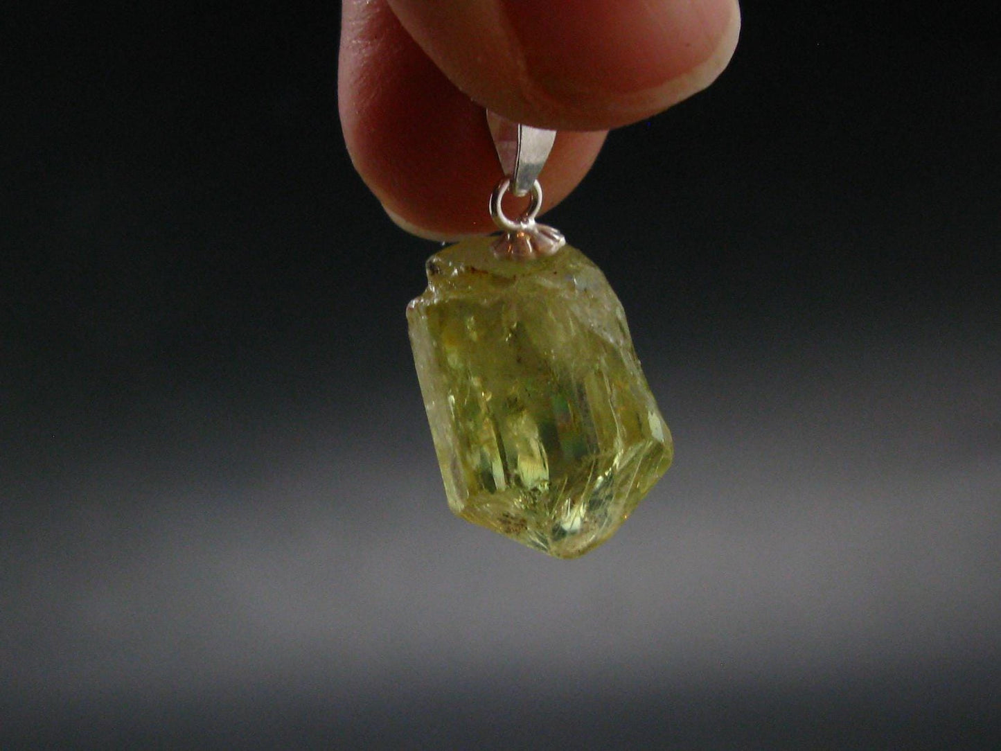 Large Gold Apatite Tumbled Pendant from Mexico - 4.03 Grams - 0.9"