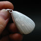 Scolecite Silver Plated Pendant From India - 1.6" - 6.56 Grams