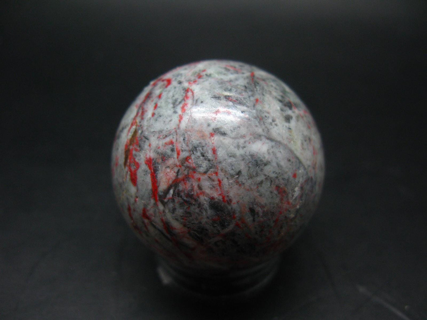 Cinnabar Sphere Ball from Russia - 128.2 Grams - 1.7"