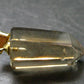 Natural Unheated Citrine Sterling Silver Gold Plated Pendant from Brazil - 1.4" - 6.87 Grams