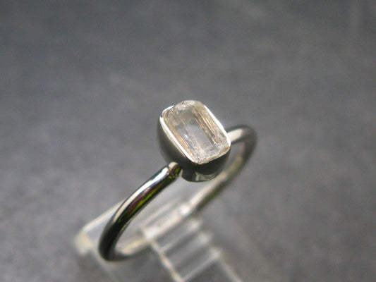 Natrolite Silver Ring From Tanzania - 1.81 Grams - Size 6