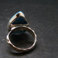 Genuine Turquoise Sterling Silver Ring Adjustable Size- 7.90 Grams