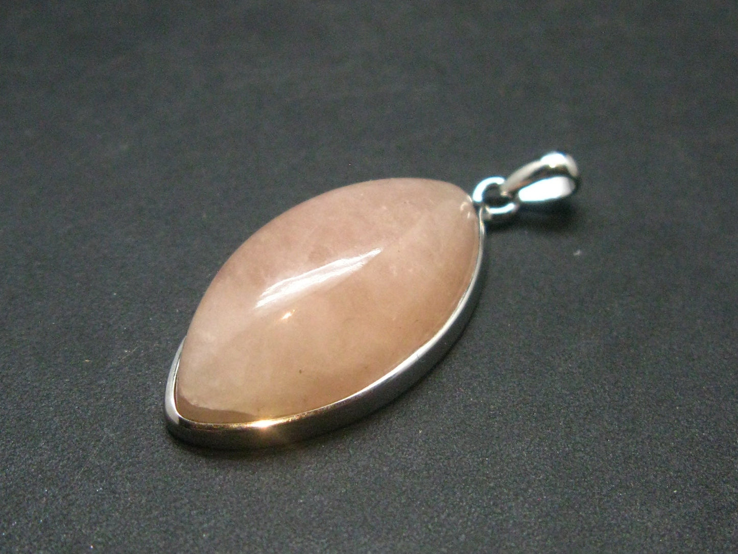 Pink Morganite Silver Pendant From Brazil - 1.3" - 5.6 Grams