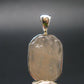 Raw Rare Natrolite Crystal Silver Pendant From Russia - 1.0" - 2.74 Grams