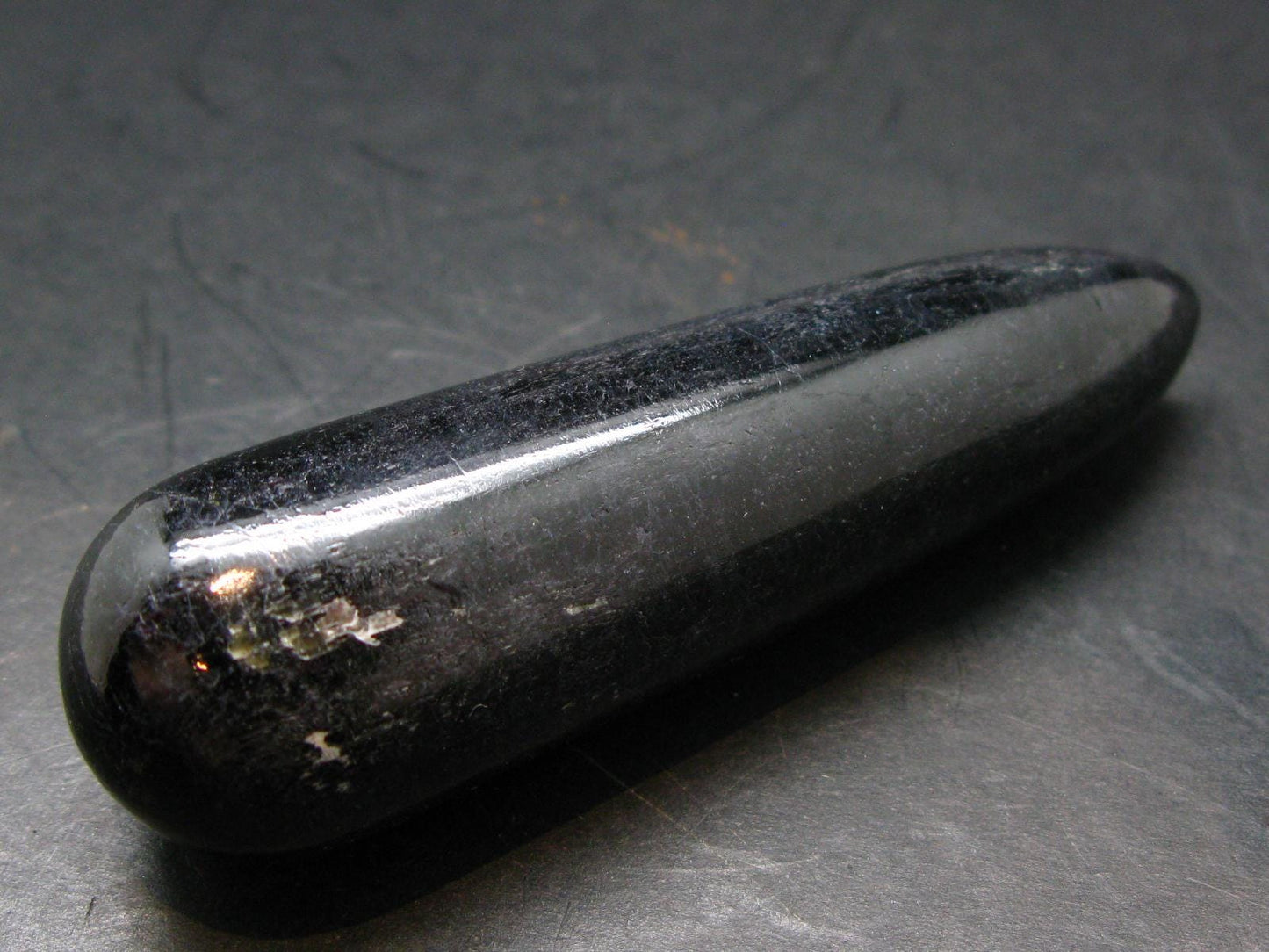 Black Tourmaline Schorl 3.3" Wand From Brazil - 86.75 Grams