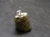 Extremely Rare Raw Gem Green Kornerupine Silver Pendant Crystal From Tanzania - 3.03 Grams - 0.8"
