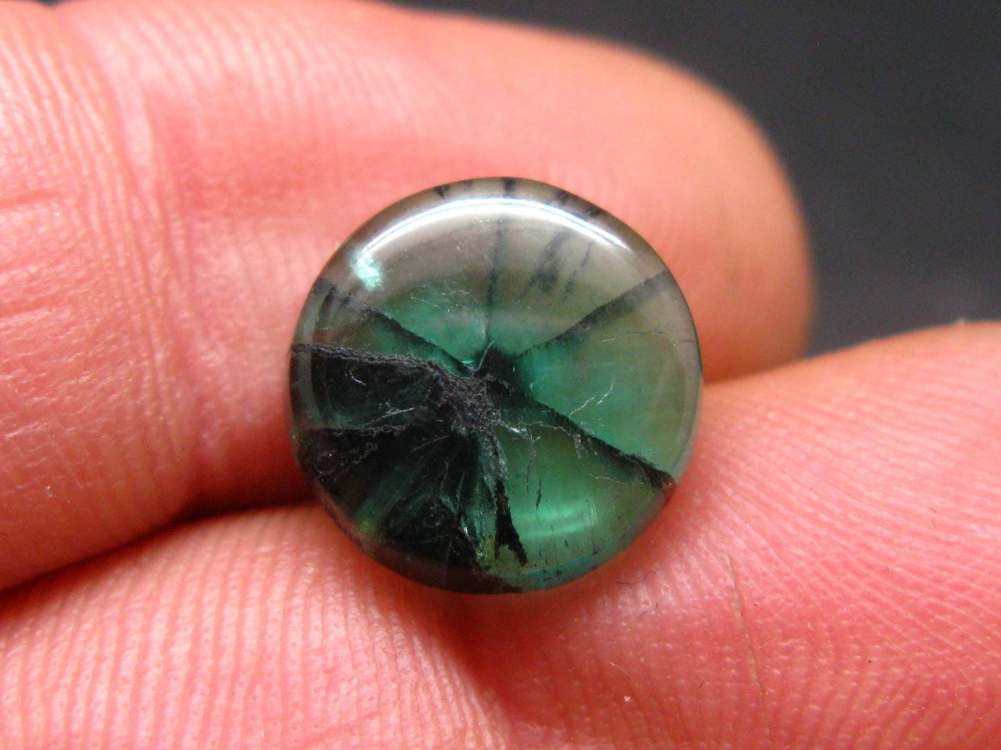 Beautiful Rare Gem Trapiche Emerald From Colombia - 4.80 Carats - 12x12mm
