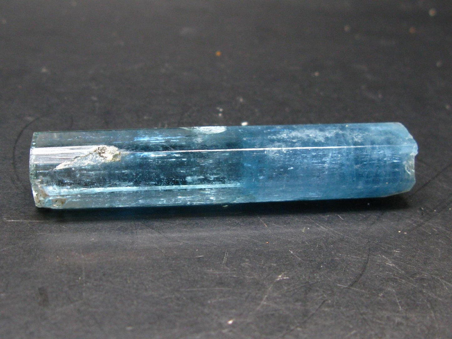 Gem Aquamarine Crystal Blue Beryl From Vietnam - 34.51 Grams - 3.2"