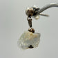 Raw Herderite Crystal Drop Earrings in Sterling Silver – Natural Mineral Dangle - 2.60g