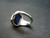 Deep Blue Evening Sky above Desert!! Saturated Royal Blue Rough Azurite Sterling Silver Ring - Size 8.5