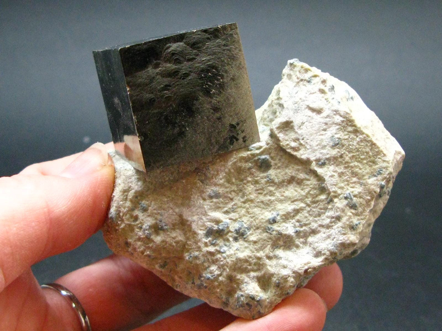 Perfect Pyrite Cube Cluster from Spain - 2.4"