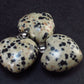 Lot of 3 Natural Puffed Heart Dalmatian Jasper Pendant from Mexico