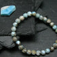 Larimar Genuine Bracelet ~ 7 Inches ~ 6mm Round Beads