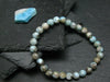 Larimar Genuine Bracelet ~ 7 Inches ~ 6mm Round Beads